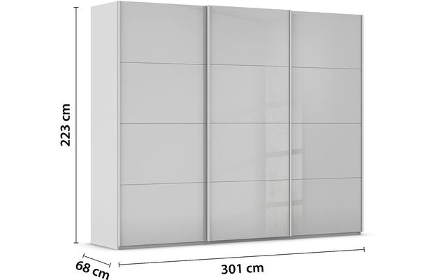 Kledingkast Finca Glans Glas