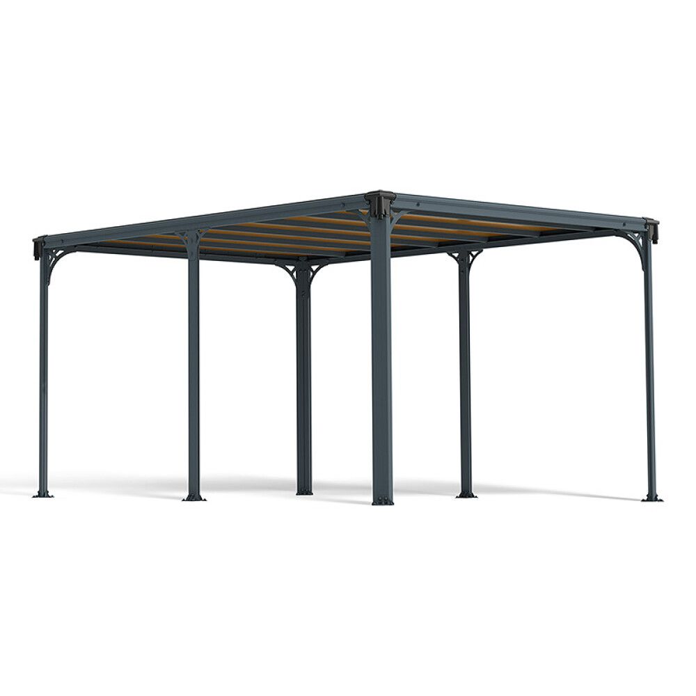PAVILJONG CANOPIA MILANO HARDTOP 3X4M BRONSE/GRÅ