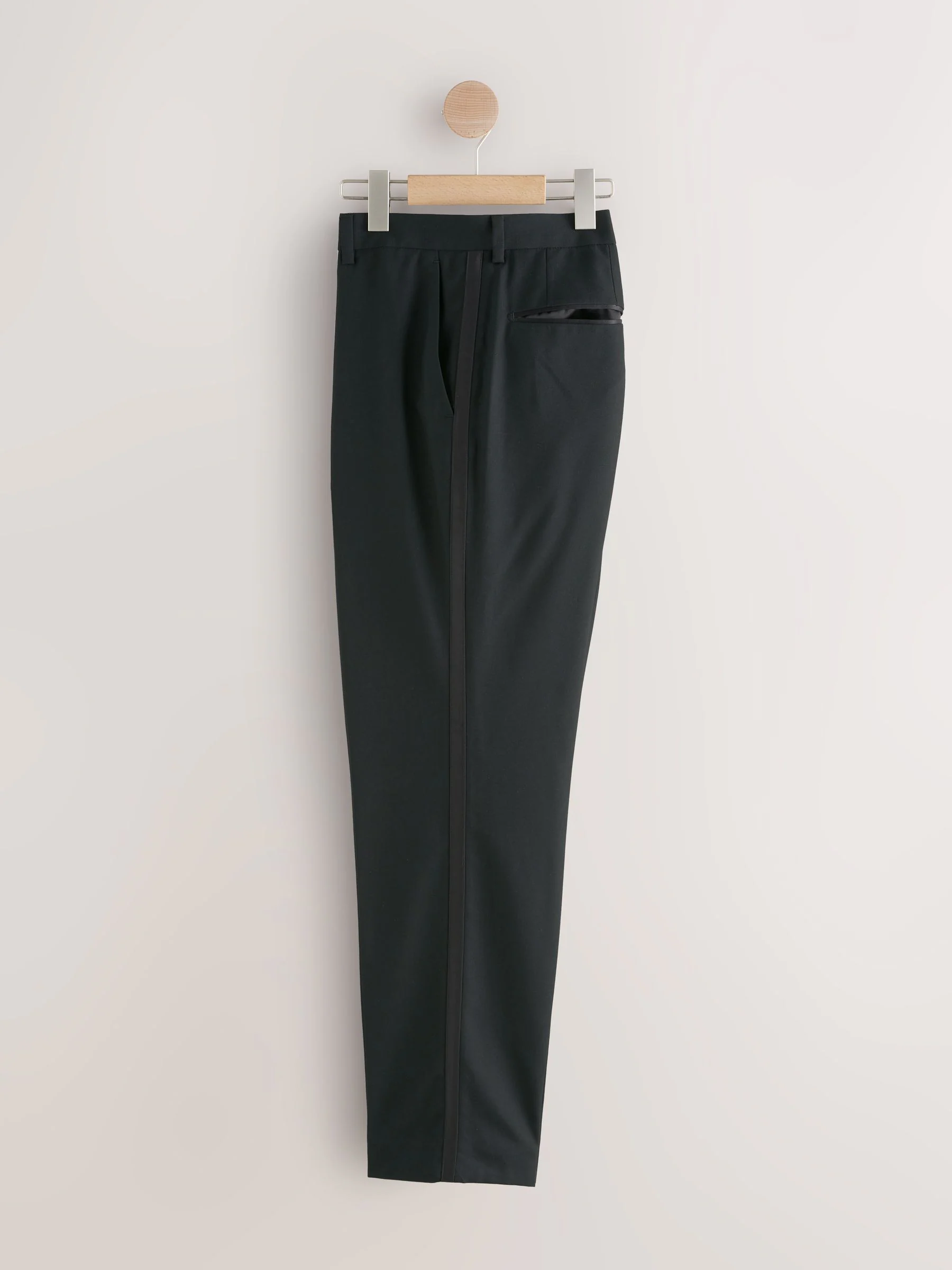 Biesdetail - Normale Pasvorm - Pantalon in smokingstijl
