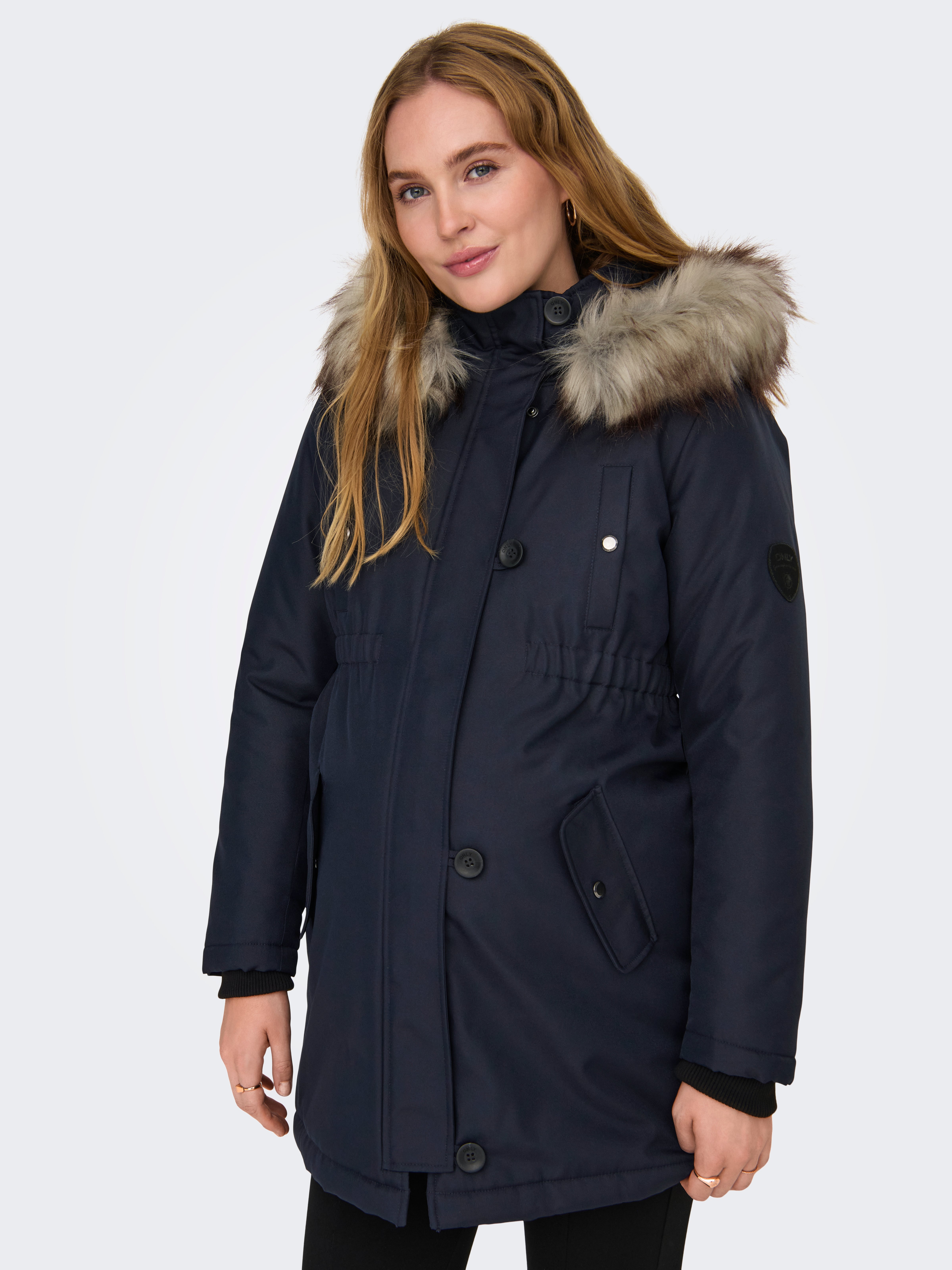 OLMIRIS Langer Parka Night Sky