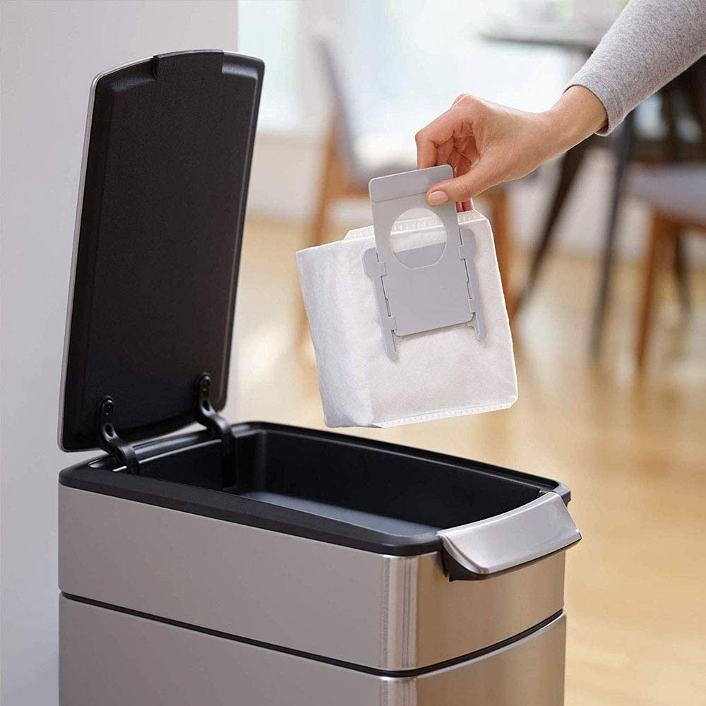 (10er Set) Ersatz Staub Beutel Kit Filterbeutel für iRobot Roomba Staubsauger Roboter - Weiss
