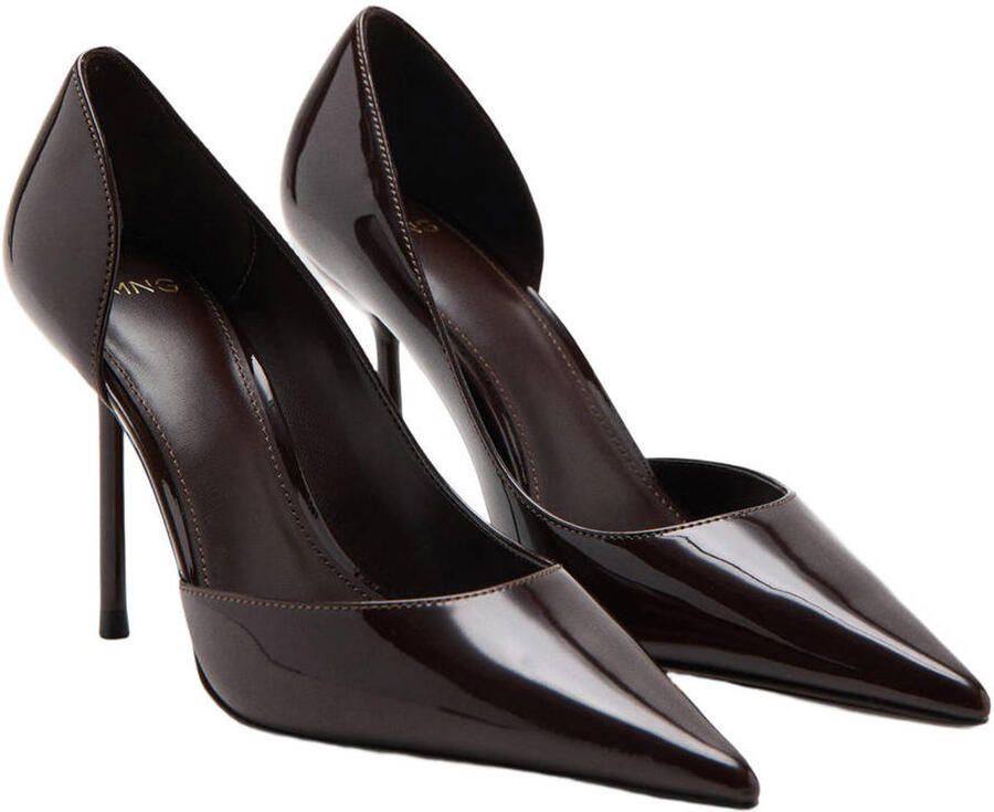 Mango lak pumps bordeaux