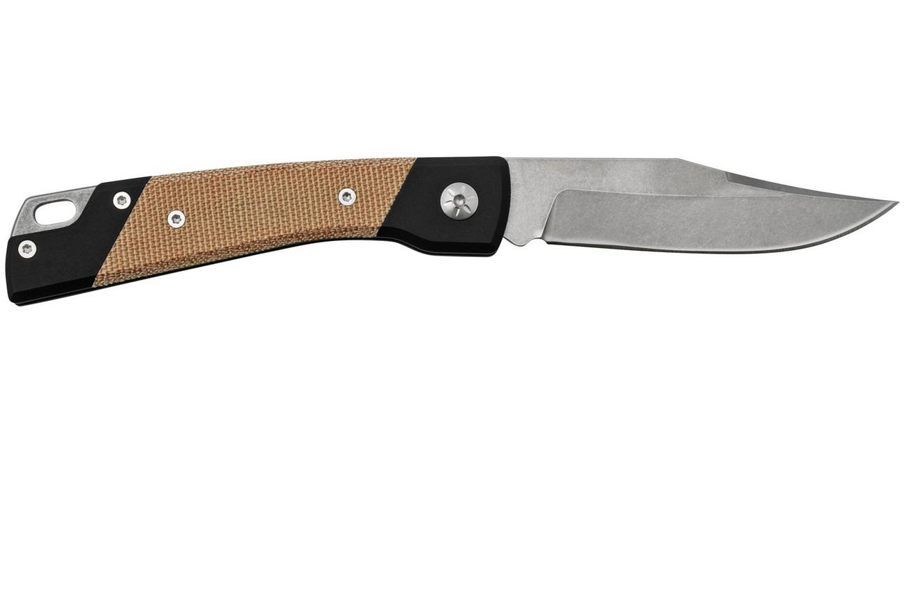 Mercury Luc 9LUCEXSWALBK-C, Elmax, Natural Canvas Micarta, zakmes