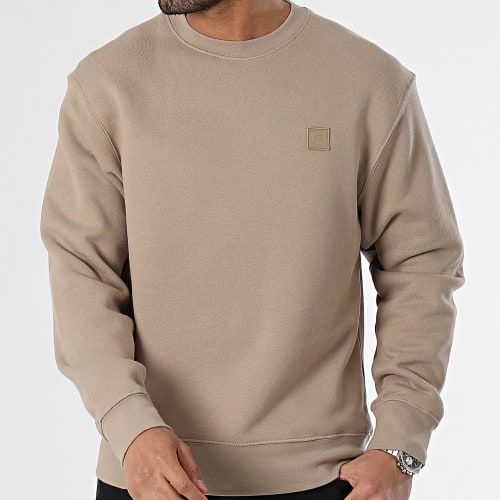 Sweat Crewneck Badge Taupe