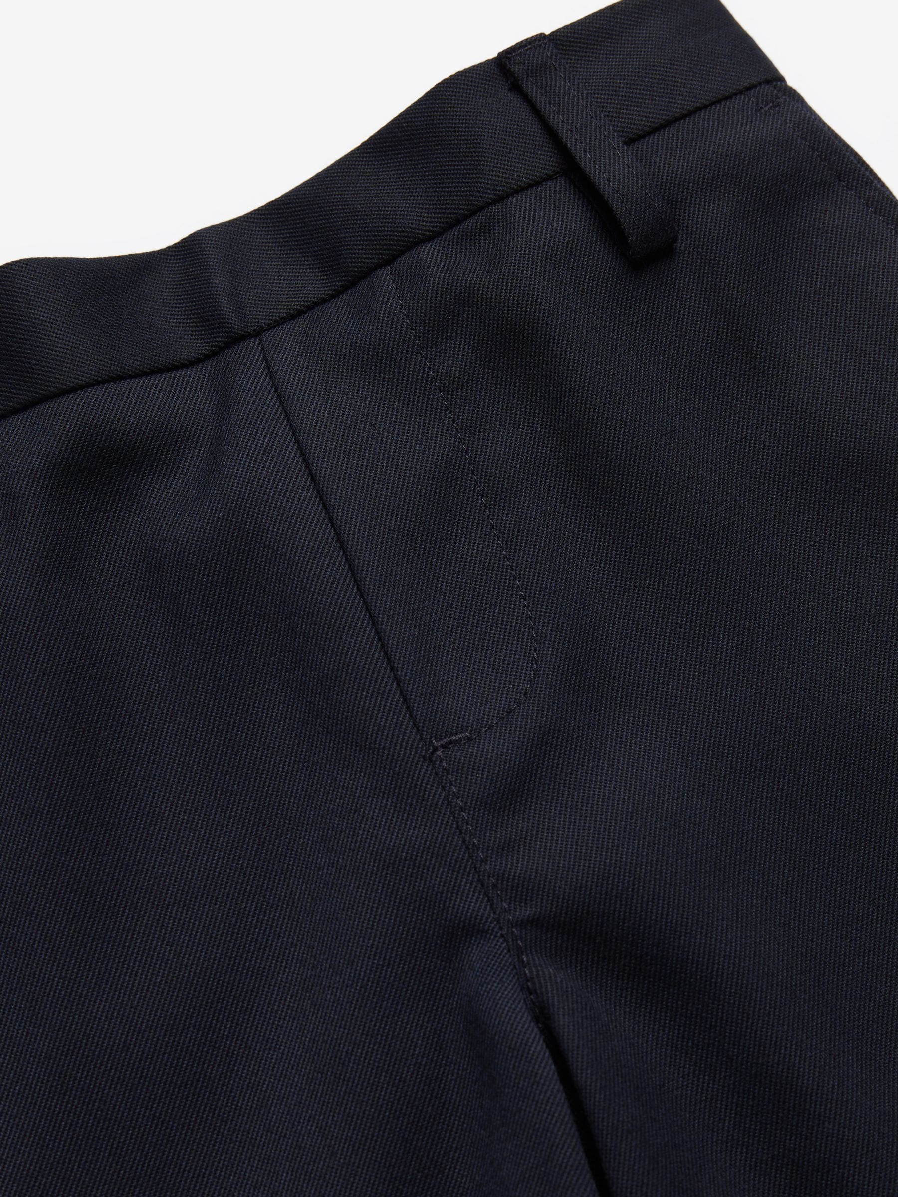 Marineblauw - Schoolshorts zonder plooien (3-14jr)