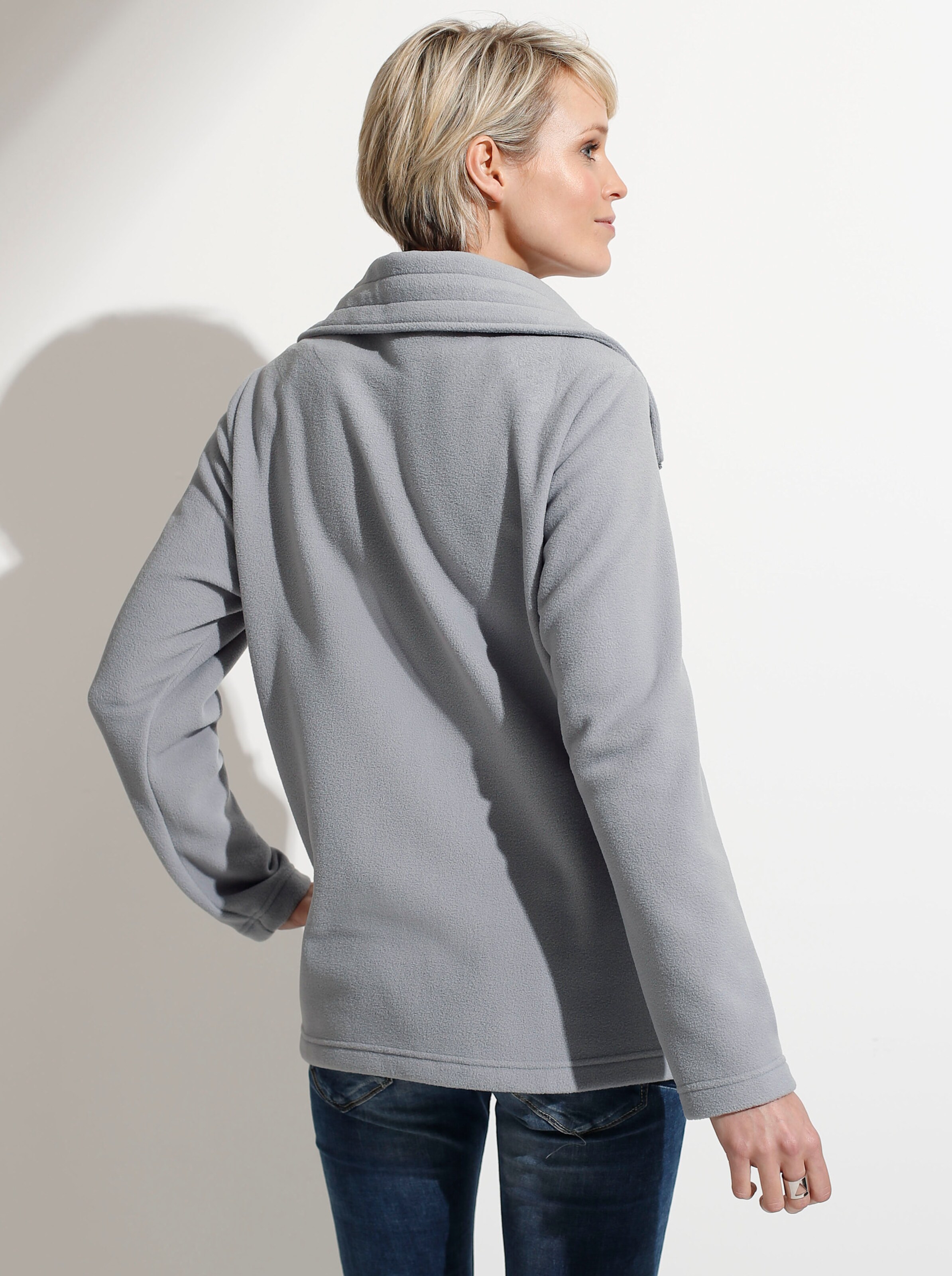 Fleecejacke in grau