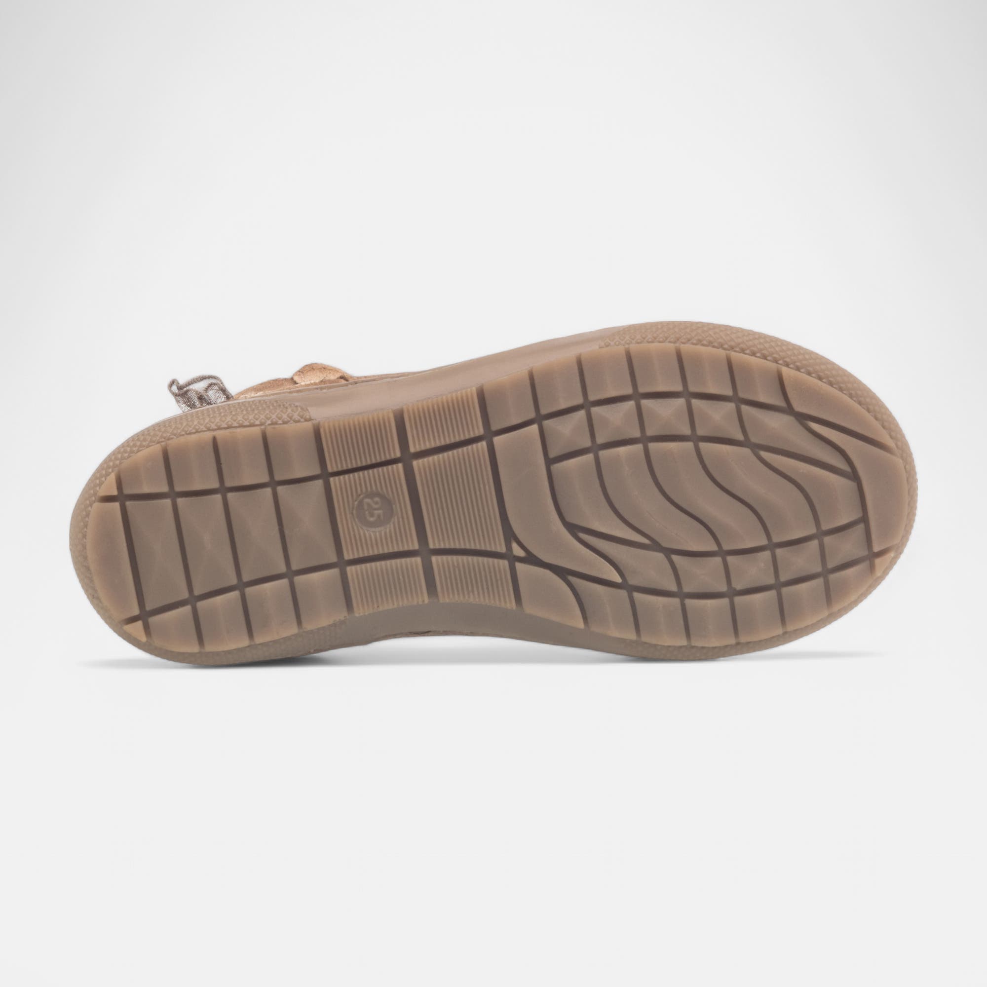 Bottines Fille en cuir cognac