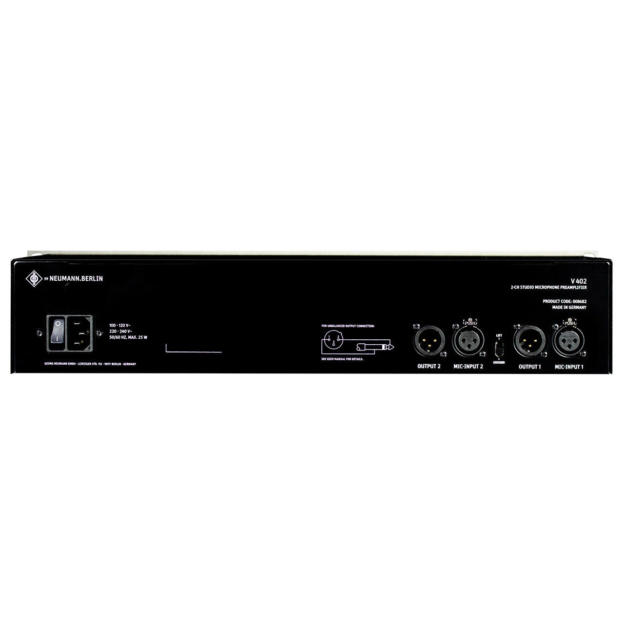 Neumann V 402 2-kanaals microfoon preamp