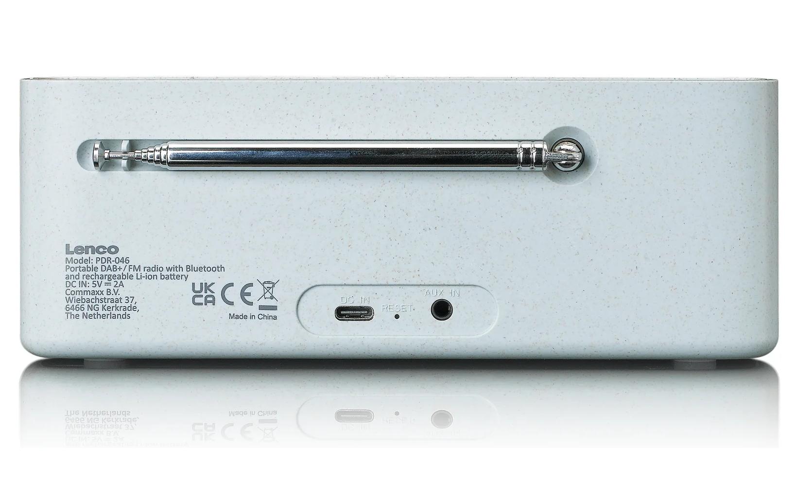 DAB+ Radio PDR-046 Bambus/Weiss<br>DAB+ Radio mit Bluetooth