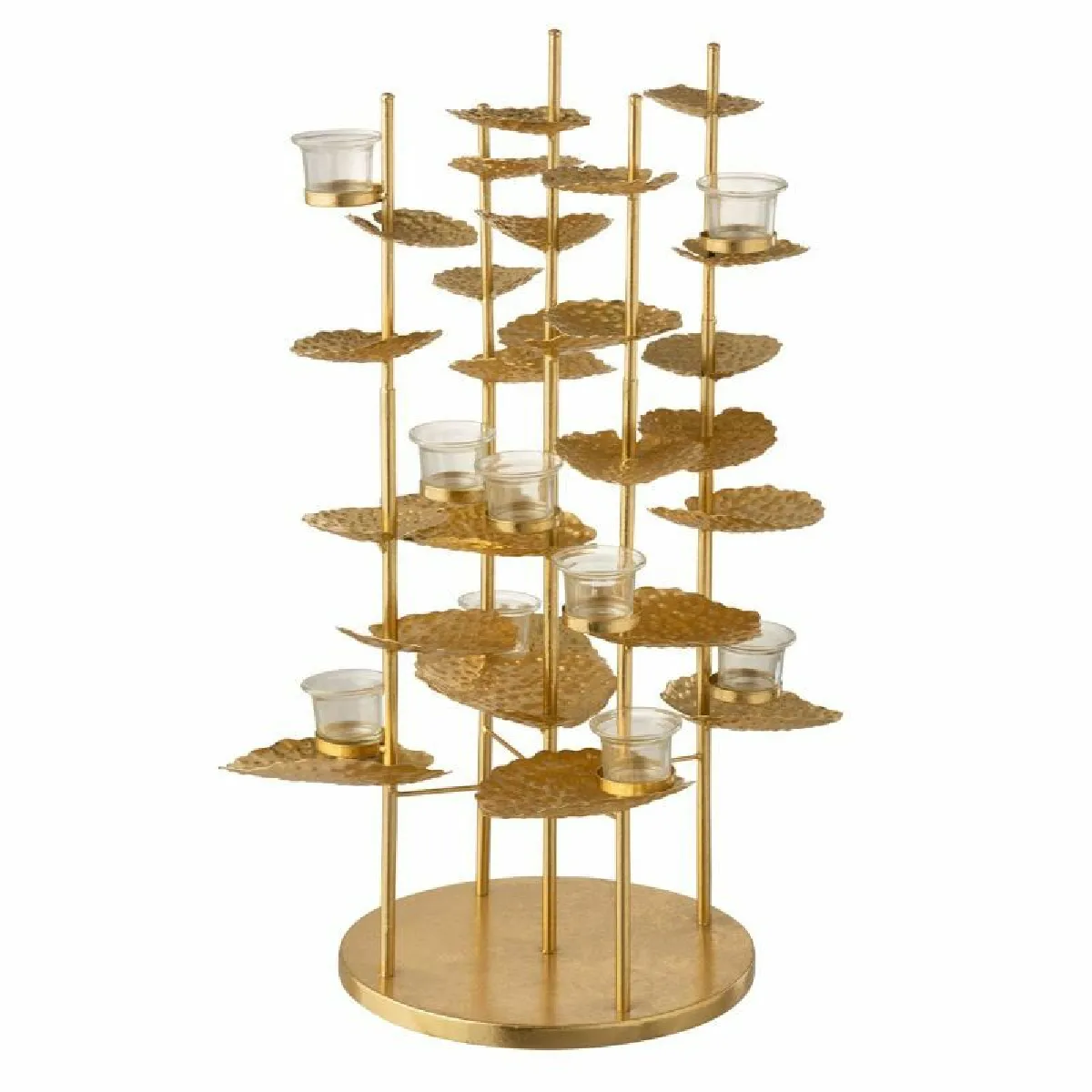 Paris Prix Photophore Fleur Alu - 64 cm Or
