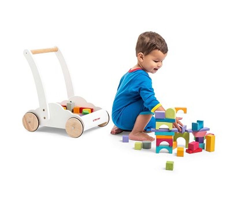 Le Toy Van Aktivitetsvogn m/Byggeklosser