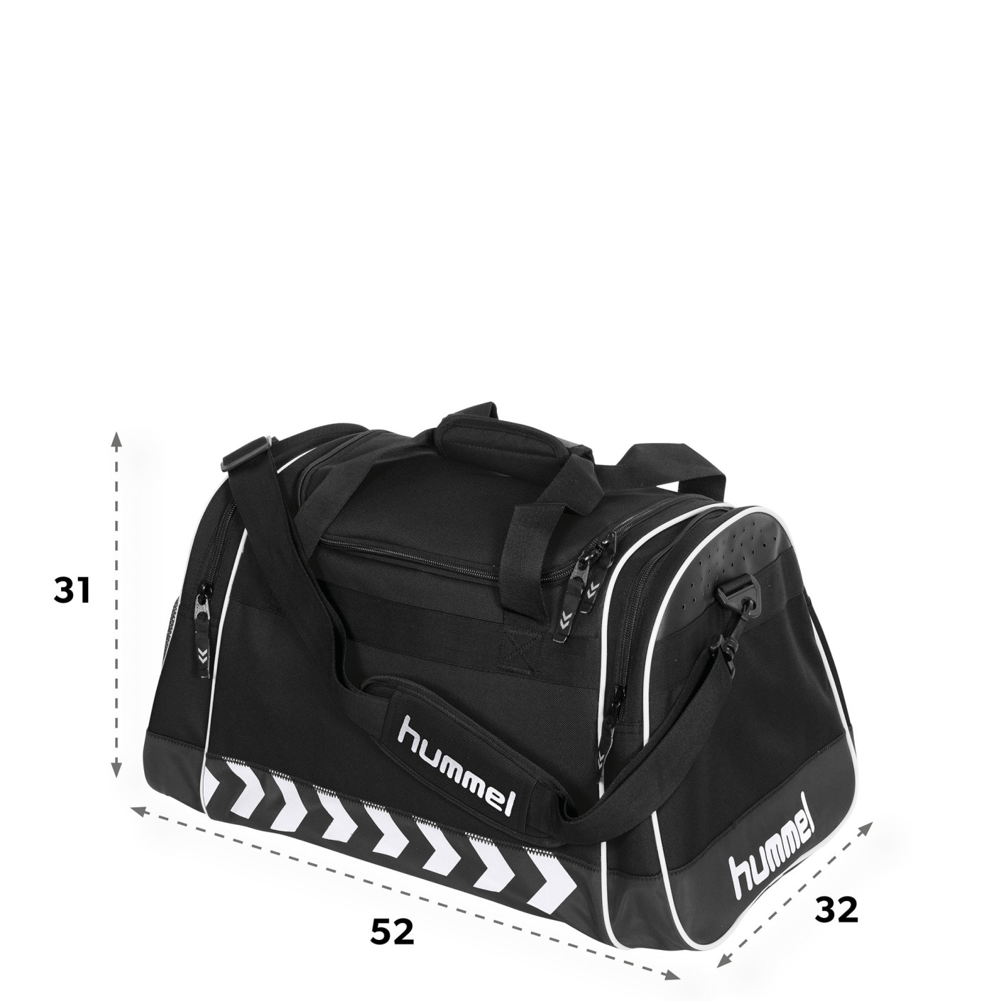 Hummel Milford Sporttas Zwart