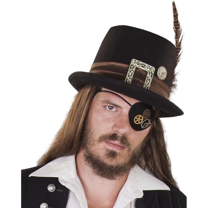 Augenklappe - Steampunk - ca. 8 x 6 cm