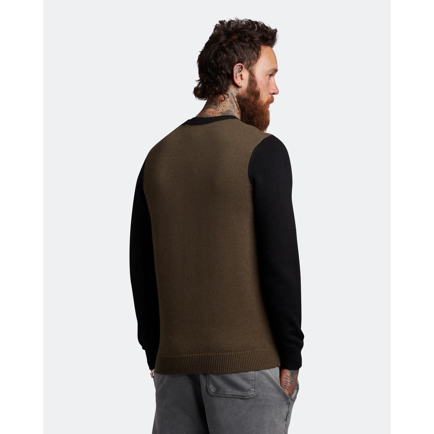 Lyle and Scott Block Crew Neck Sweater