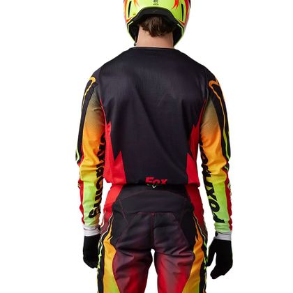Maillot cross Fox 180 STATK 2023 - Rouge / Noir