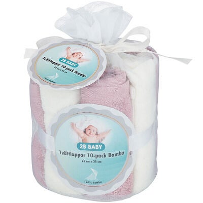 2B Baby Vaskekluter Bambus 10-pack, Lilla