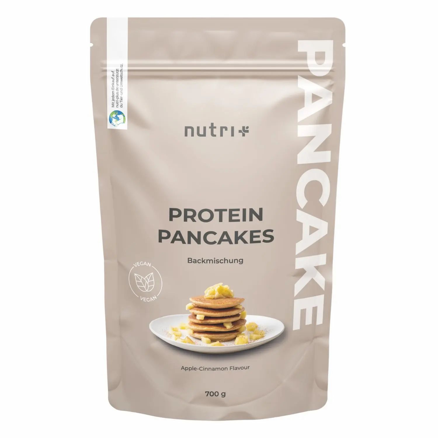 Nutri+ Protein Pancakes Vegan - Pfannkuchen 700g Backmischung
