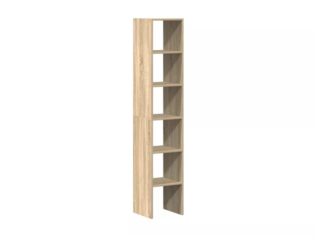 Bibliothèques 2 pcs empilable chêne sonoma bois d'ingénierie