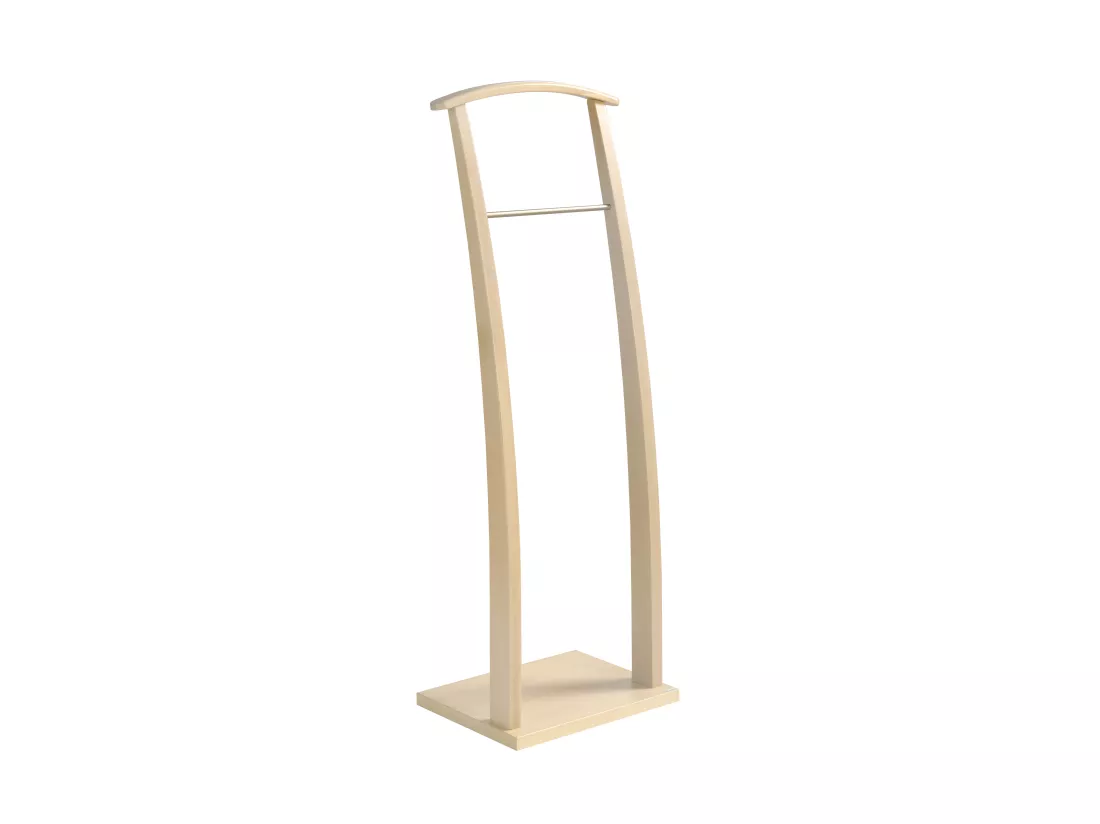 Valet de nuit - H117cm x L40cm x P28cm - hêtre massif chêne clair - Curves