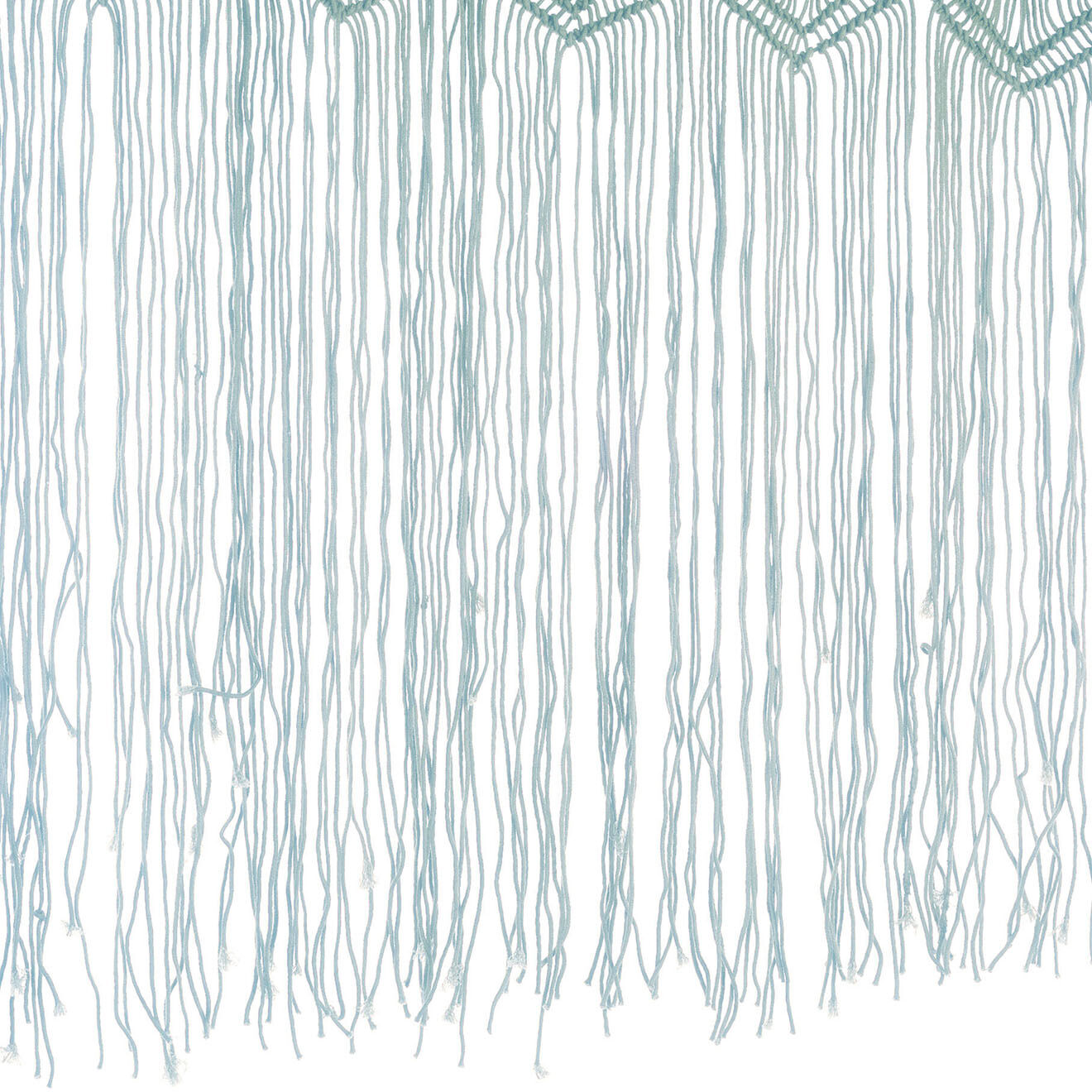 En Fil d'Indienne Rideau /portière en macramé Résille céladon - 100x280 cm