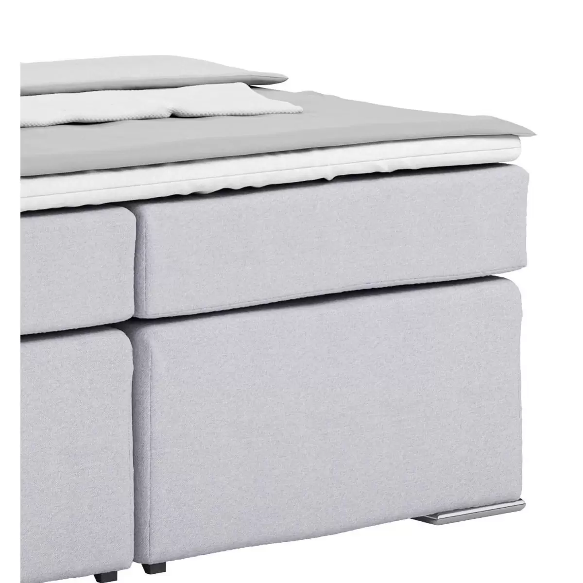 Boxspringbett Nero 160 x 200 Hellgrau