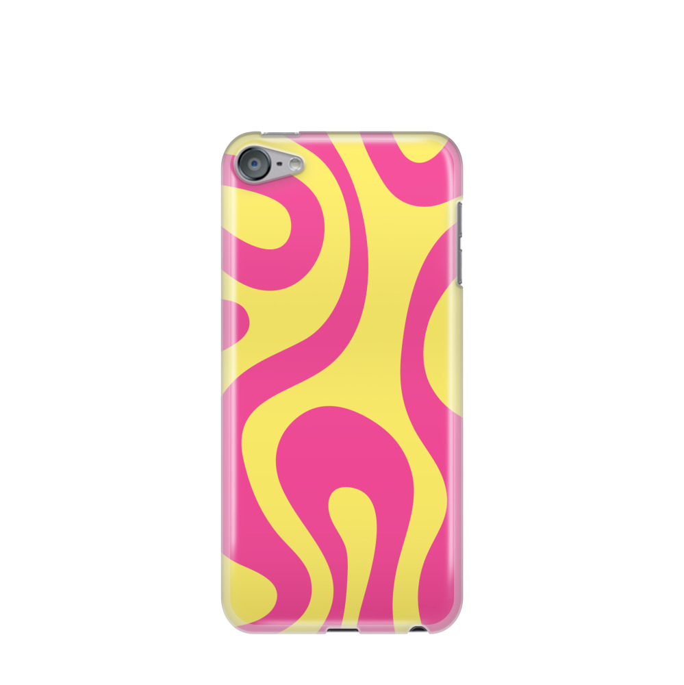 iPod Touch 7G Gummi Hülle Sonnenwellen 5 - Pink