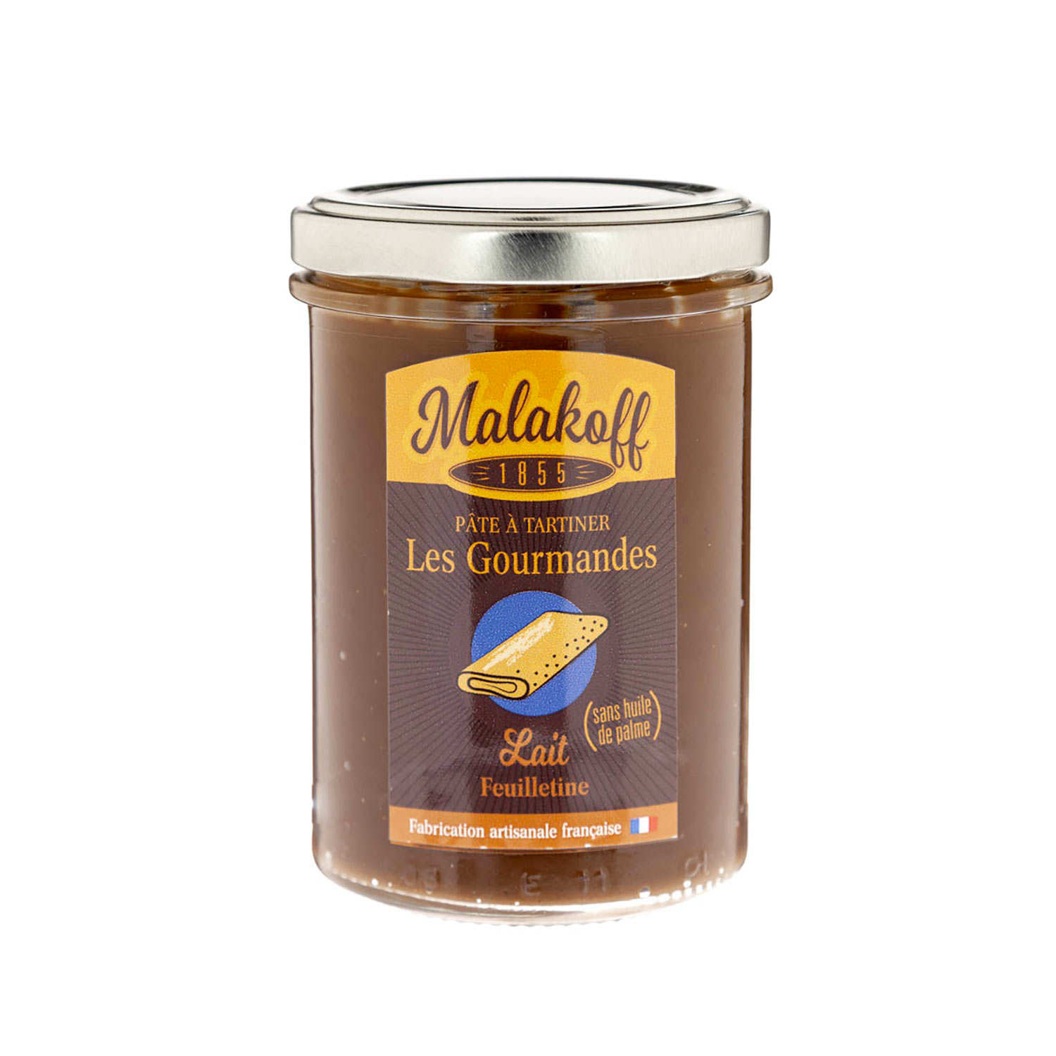 Pâte à tartiner chocolat au lait feuilletine - Malakoff