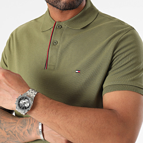 Polo Manches Courtes Essential Rwb Detail 3268 Vert Kaki