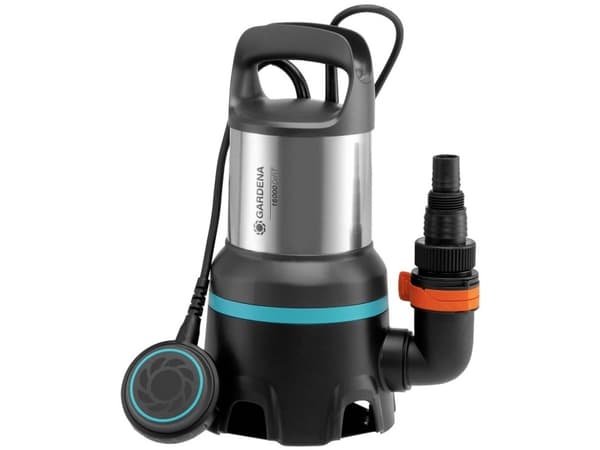Gardena 16000, 450 W, 0,7 stang, 16000 l/t, IPX8, Sort, Rustfritt stål
