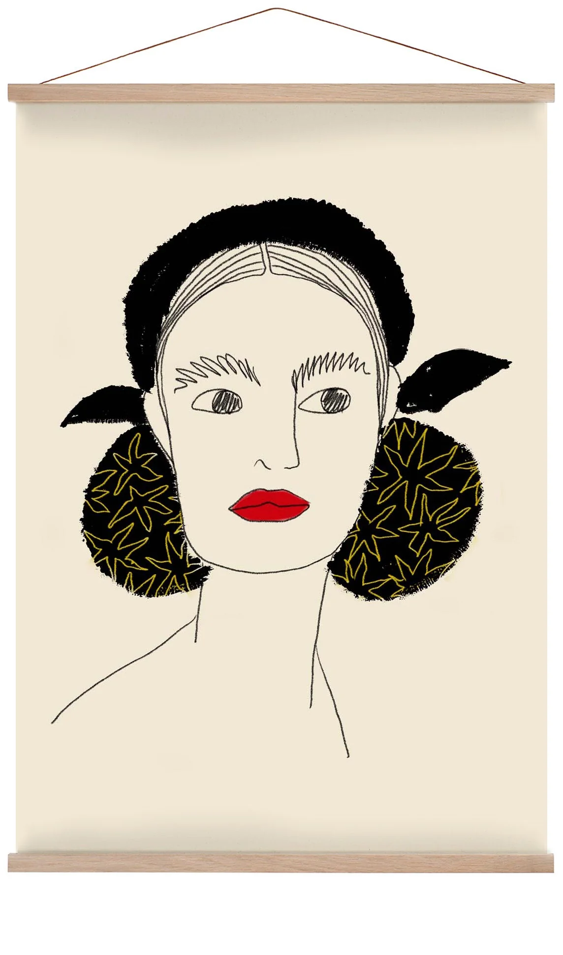 Girl Chill Red Lips