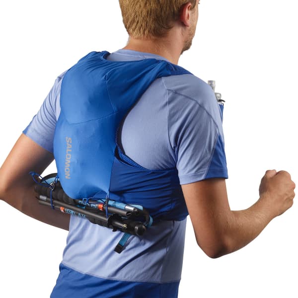 Sac trail SALOMON ADV SKIN 5 SET NAUTICAL BLUE/EBONY/WHITE