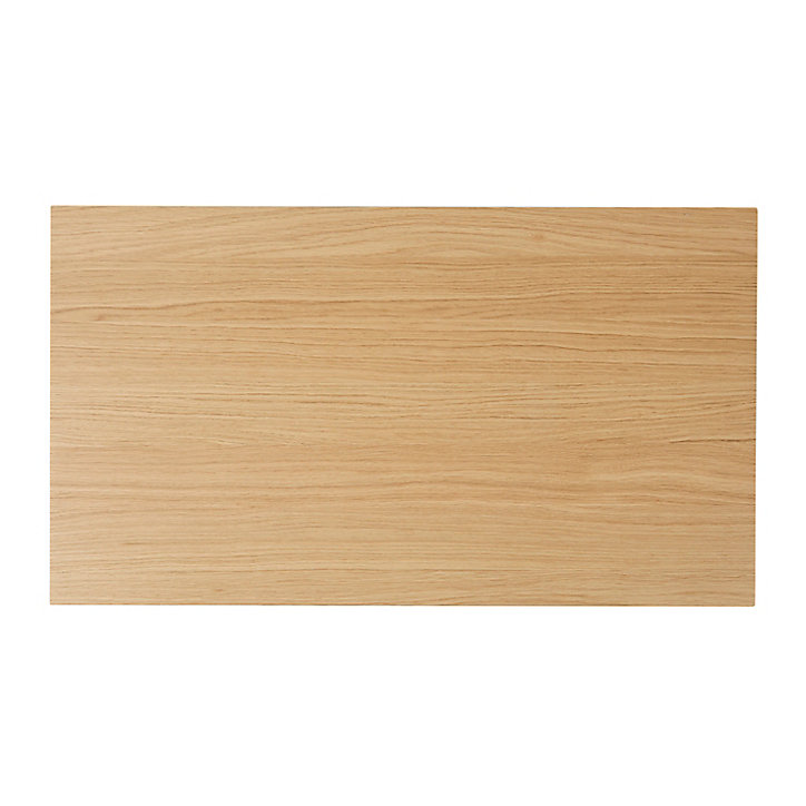 Plan de toilette GoodHome Avela placage chêne 80 cm