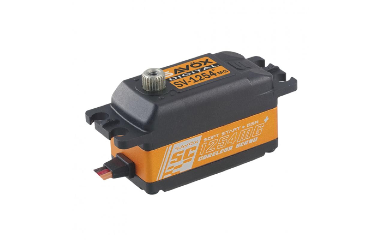 Low Profile Servo SV-1254MG+ 15 kg, 0.085 s, Digital HVDigitalservo mit Softstart und doppelt kugelgelagertem Metallgetriebe