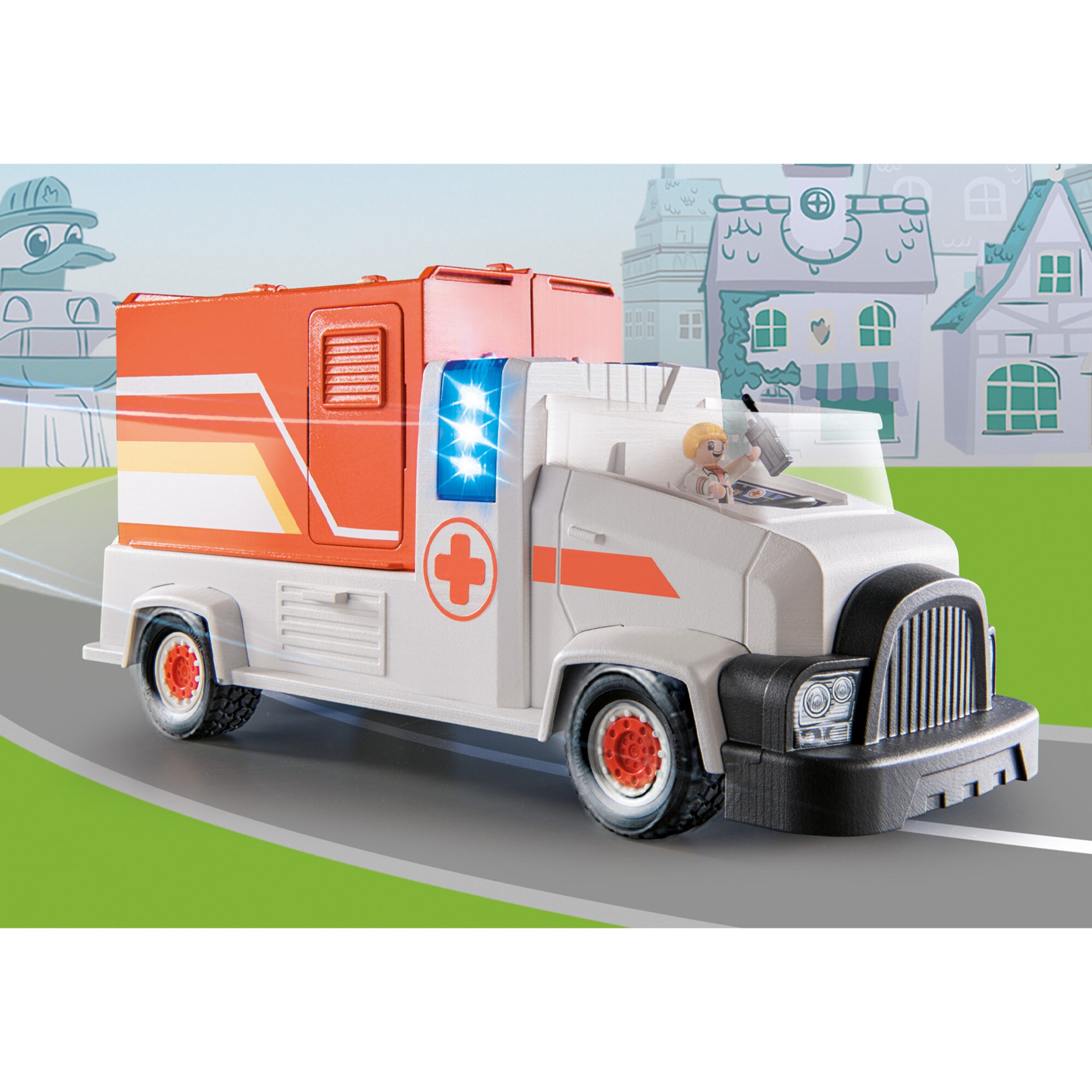 PLAYMOBIL Konstruktionsspielzeug DUCK ON CALL Notarzt Truck