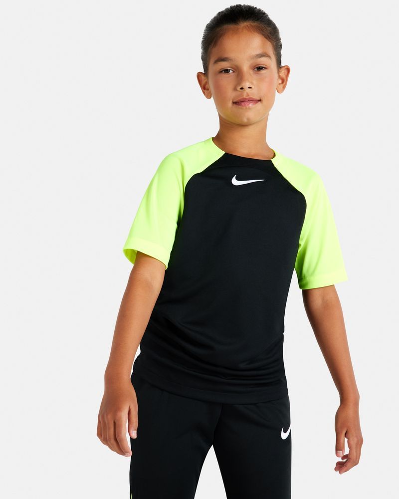 Maillot Nike Academy Pro Noir & Jaune Fluo pour enfant