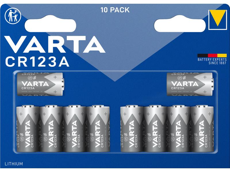 Varta Photobatterie CR123A , 10 Stück Typ CR123A, 10 Stück