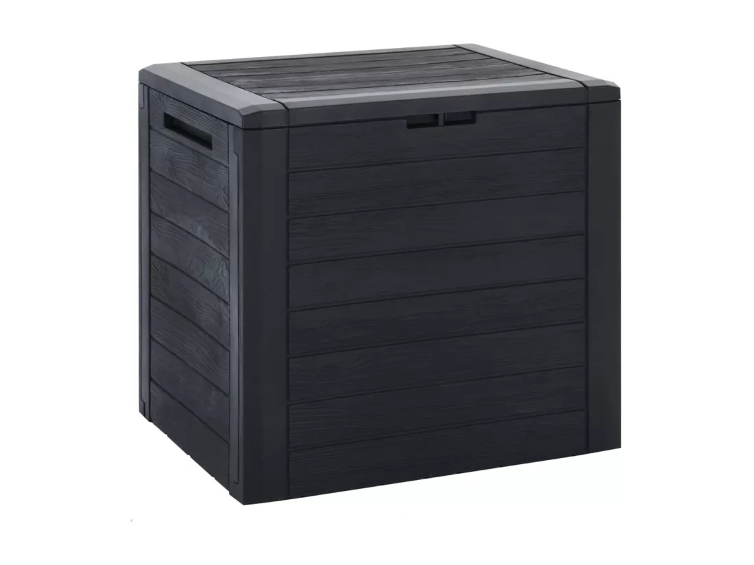 Boîte de stockage jardin Anthracite 58,5x46x55 cm Polypropylène
