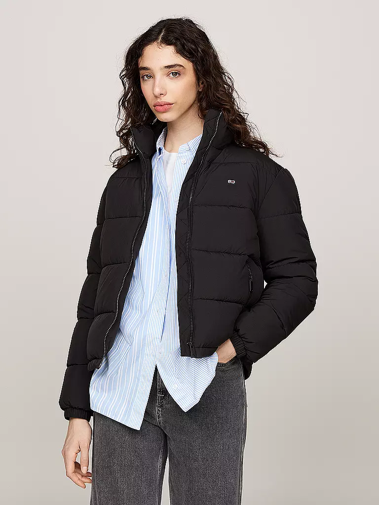 TOMMY JEANS Steppjacke  schwarz