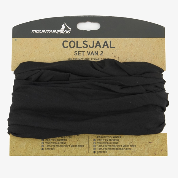 Mountain Peak multifunctionele colsjaal 2-pack