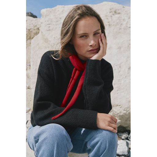 Neo Noir Misty Knit Tørklæde, Red