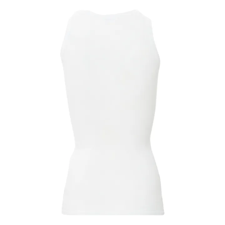 American Vintage Débardeur Col Rond Massachusetts | Blanc