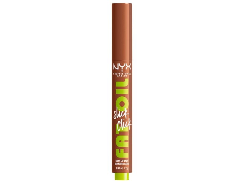 NYX Professional Makeup Lippenbalsam Fat Oil Slick Click 01 Pflegender Lippenstift mit ölhaltiger Formel