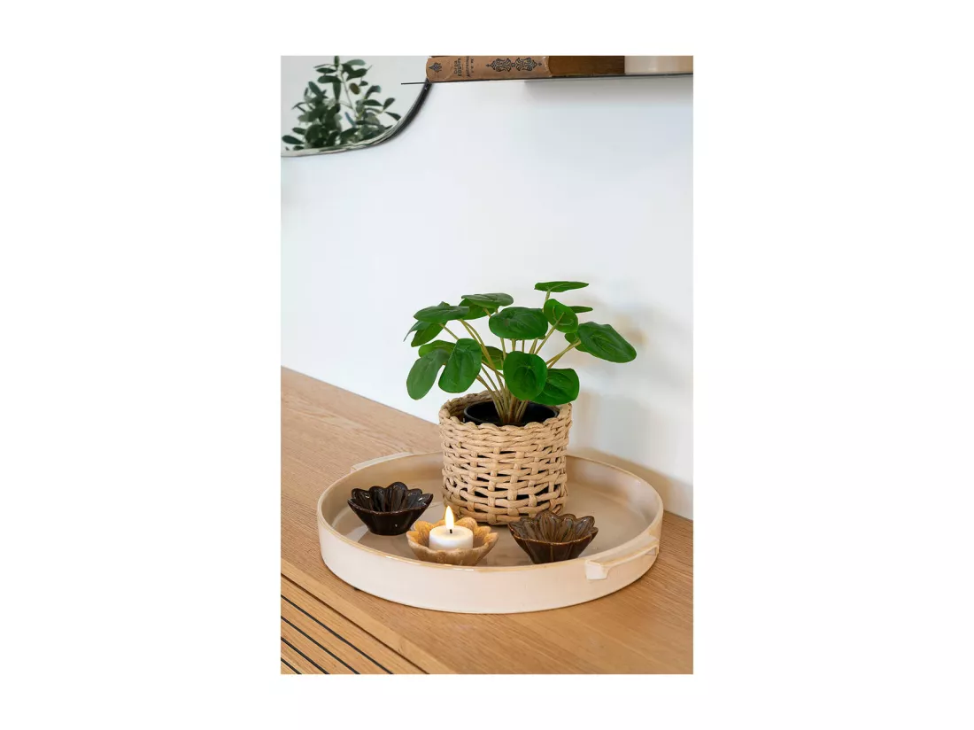 Covilhã plat de service Ø37cm blanc.