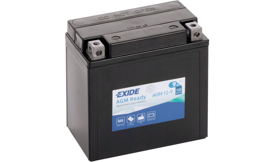 Exide batteri 12V-9Ah, Mito 89<