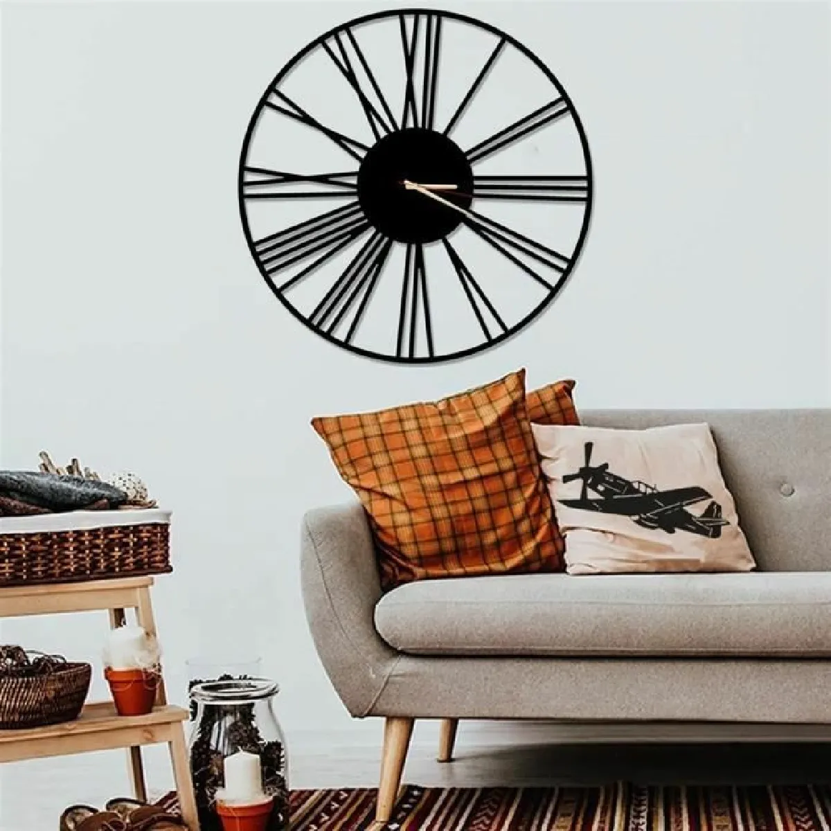 Dekory Horloge Métal Minimaliste