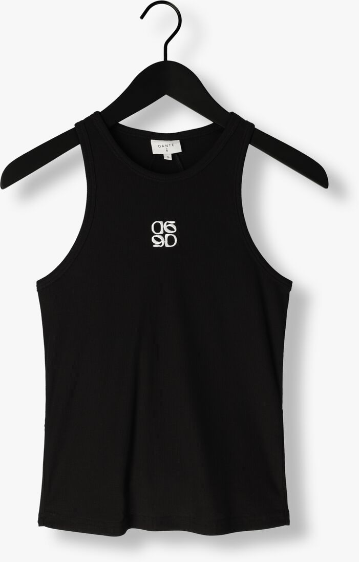 zwarte dante6 top monogram logo tank top
