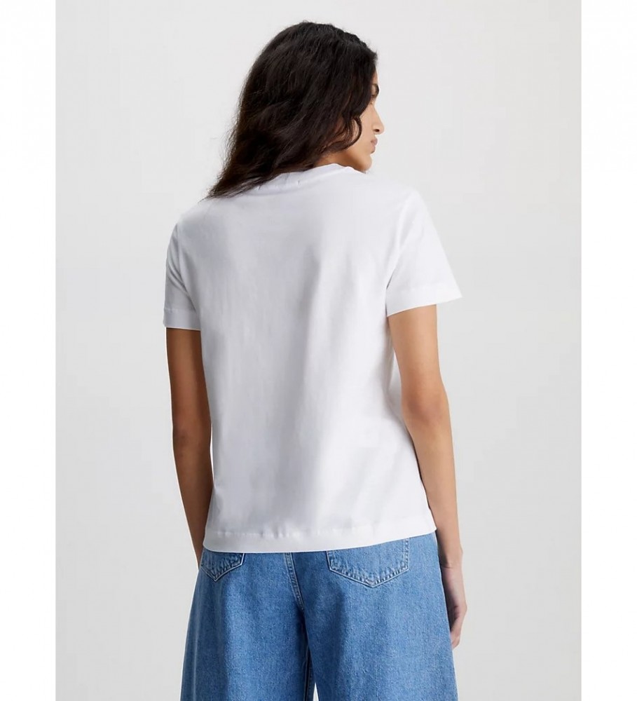 Camiseta Calvin Klein Jeans Monogram Regular branca