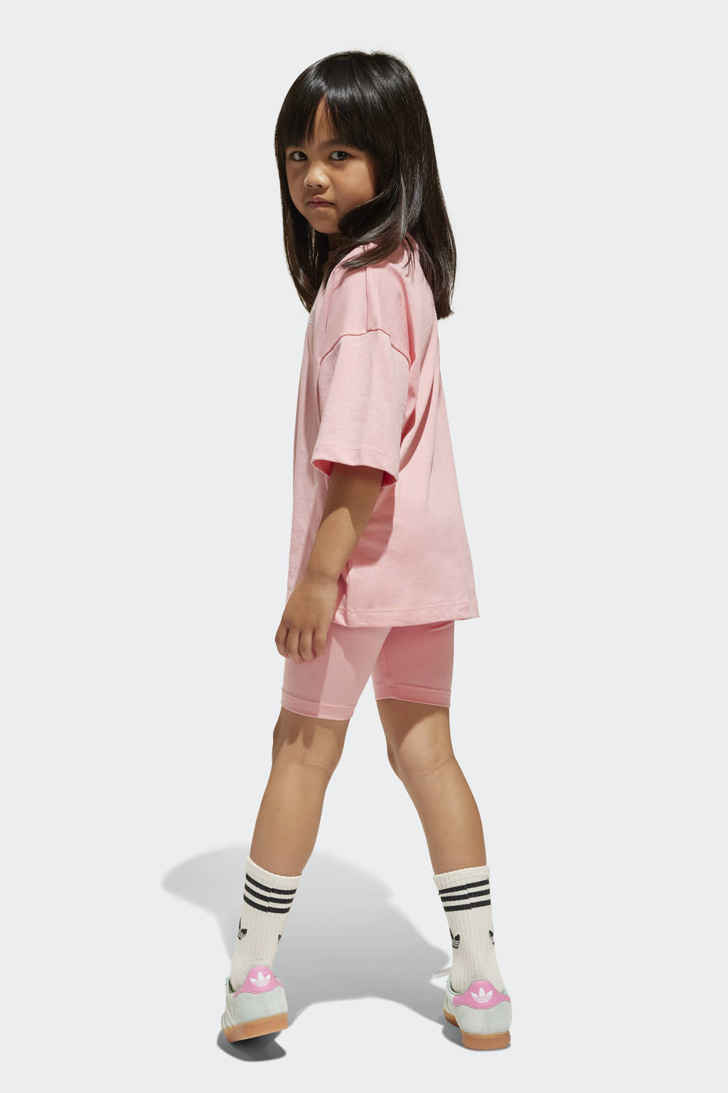 adidas T-shirt + short roze