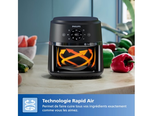 PHILIPS - Friteuse à air chaud NA211/00 Air Fryer 3.2L noir Série 2000
