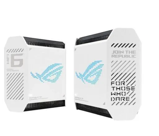 ASUS ROG Rapture GT6 - Wi-Fi-system - (2 routere) - op til 5800 sq.ft - mesh 1GbE, 2.5GbE - Wi-Fi 6 - Tri-Band